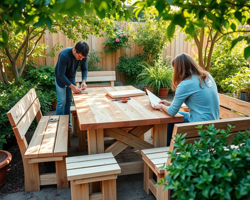 Anleitung Terrassenmöbel bauen