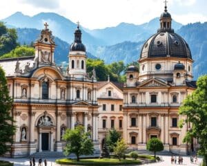 Barocke Kirchen in Salzburg, Österreich