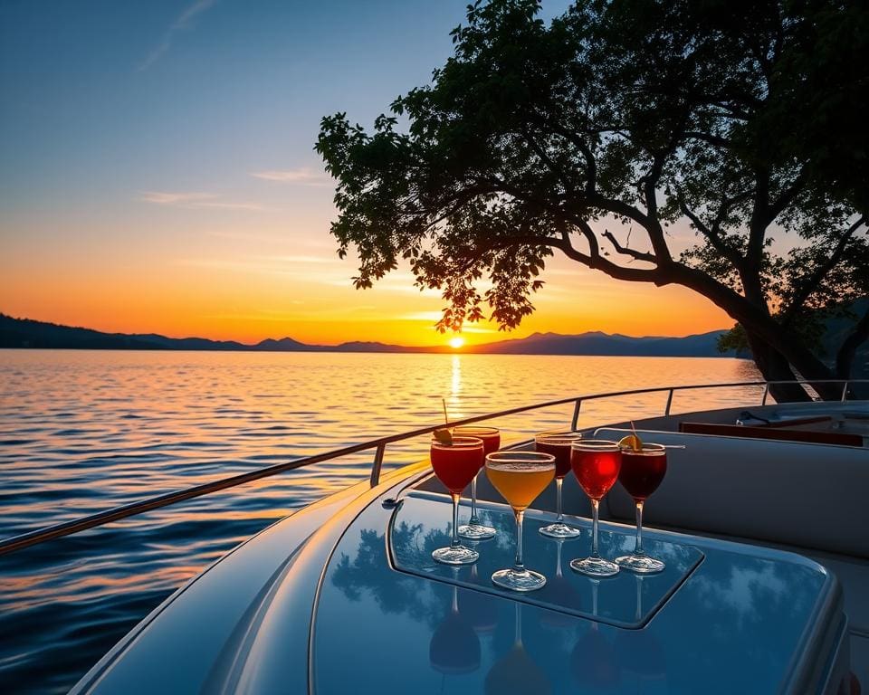 Cocktail-Kreuzfahrten auf dem See