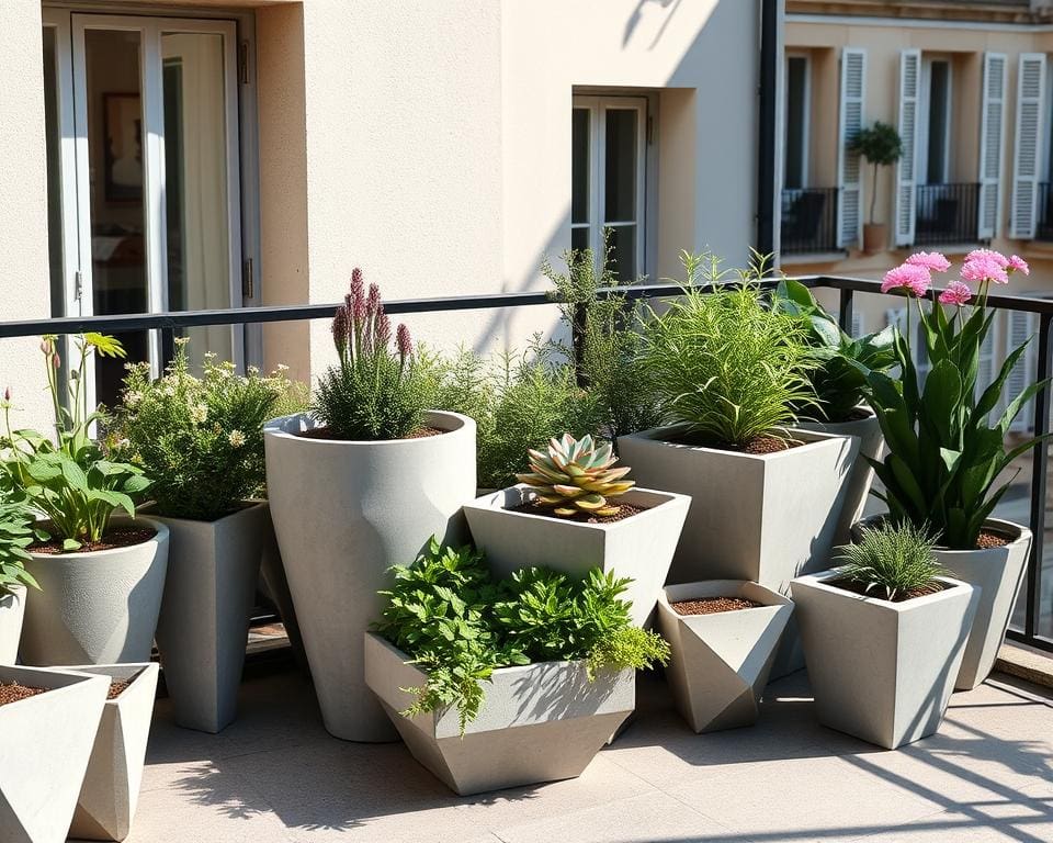 DIY-Pflanzgefäße aus Beton: Moderne Akzente für Balkon und Garten