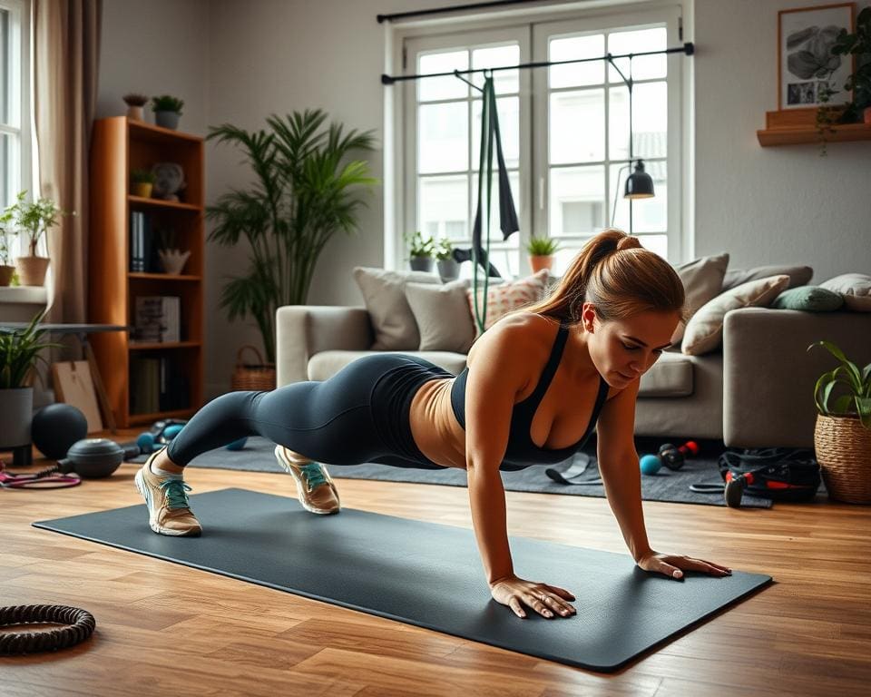 Fitnessübungen zuhause für Anfänger