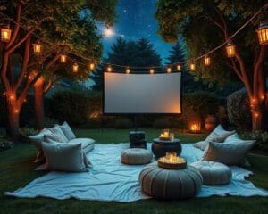 Freiluftkino im Garten: Ideen für Filmabende unter Sternen