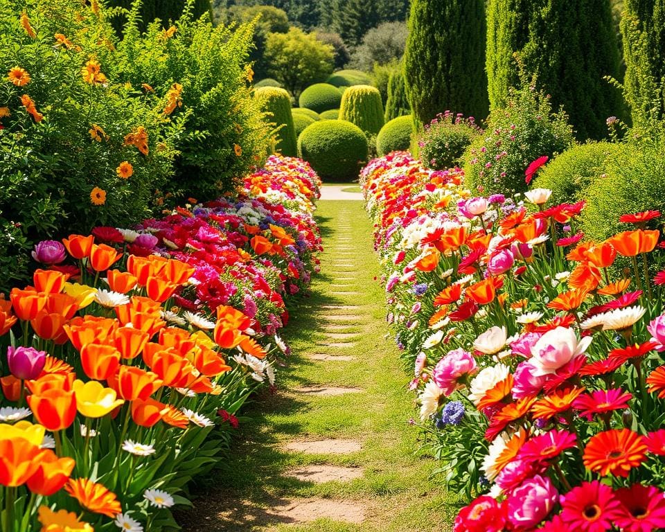 Gartengestaltung mit Farbenprächtigen Blumen