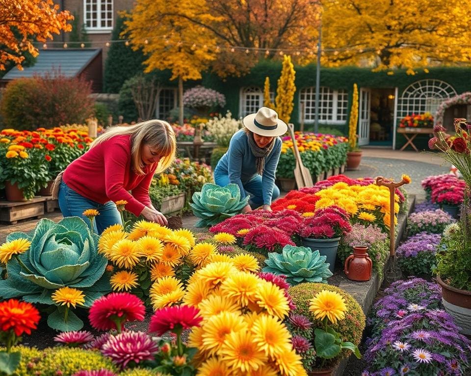 Herbstblumen pflanzen