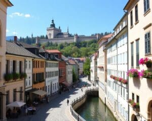 Historische Altstadt in Salzburg, Österreich