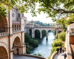 Historische Brücken in Coimbra, Portugal