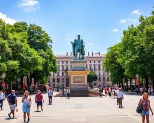 Historische Plätze in Lyon, Frankreich