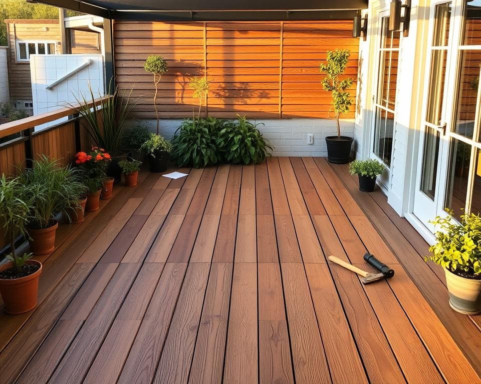 Holzböden auf der Terrasse verlegen: So geht's