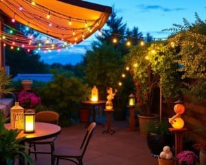 Kreative Beleuchtung für Terrasse und Garten