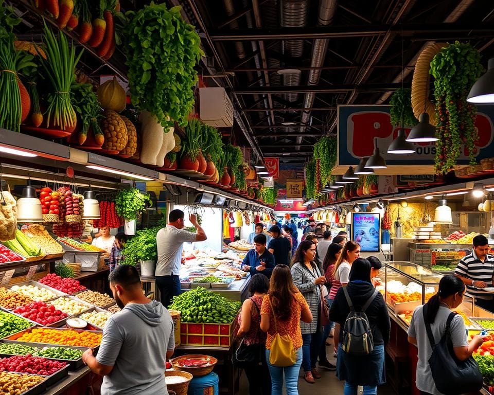 Kulinarische Entdeckungen in Food Halls