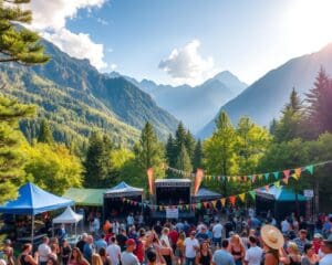 Musikfestivals in Berglandschaften