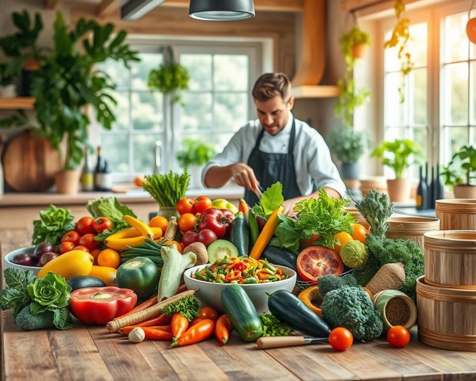 Nachhaltiges Kochen und vegane Mahlzeiten