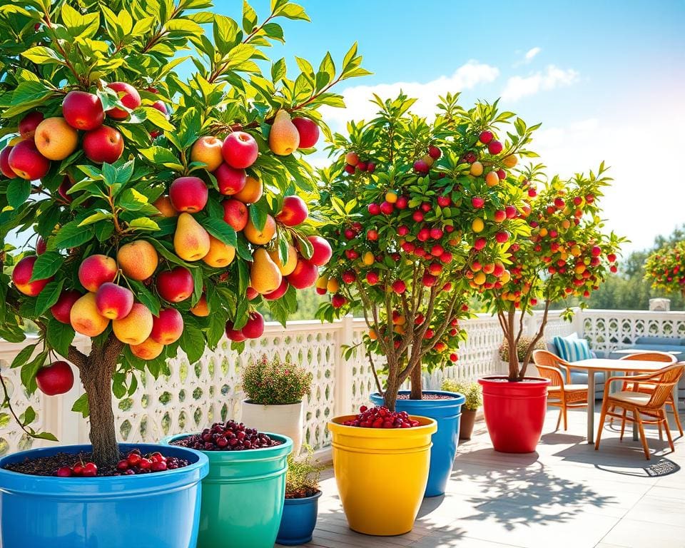 Obstsorten für Terrasse