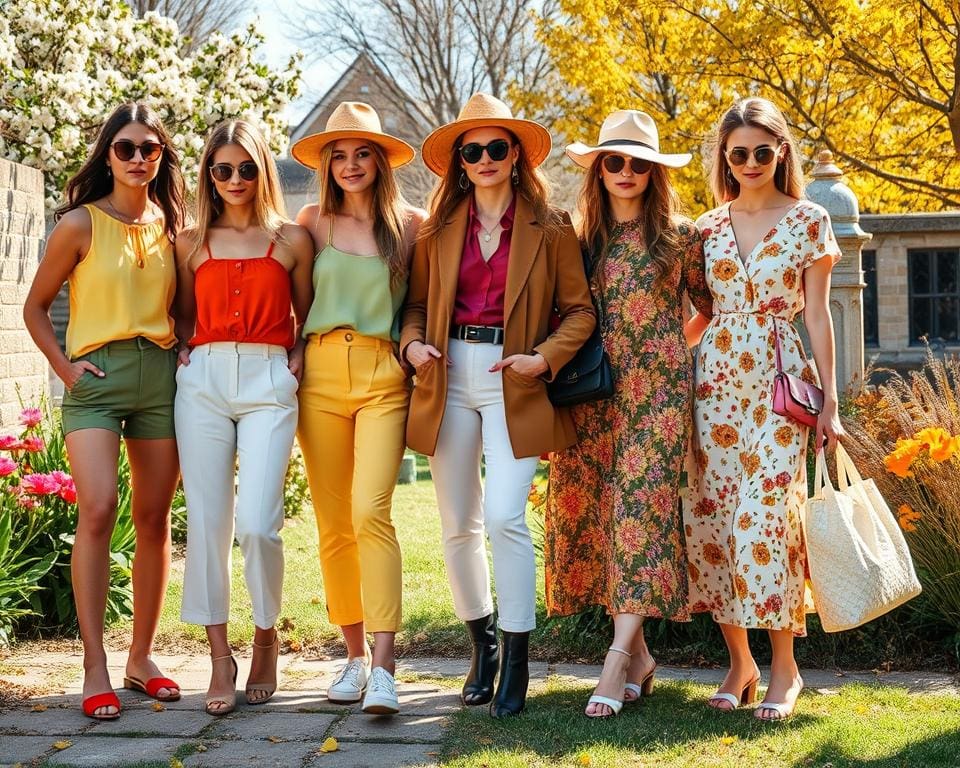 Saisonale Mode mit Sommermode, Herbstmode und Frühlingstrends