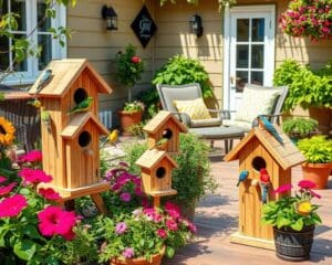 Vogelhäuser selbst bauen: Mehr Leben auf der Terrasse