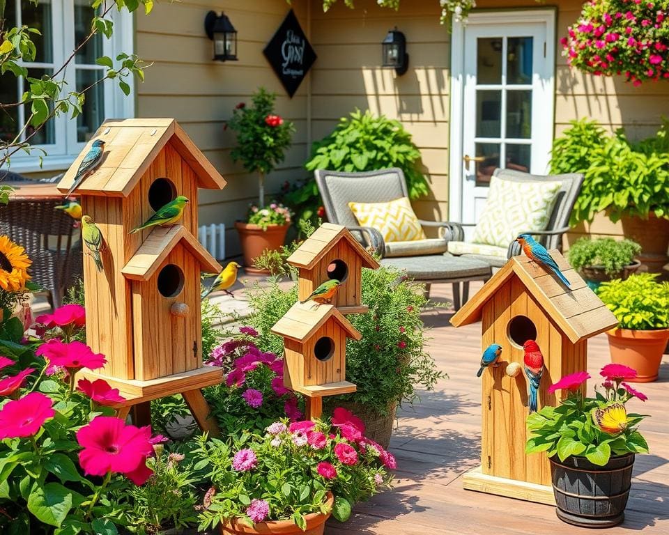 Vogelhäuser selbst bauen: Mehr Leben auf der Terrasse