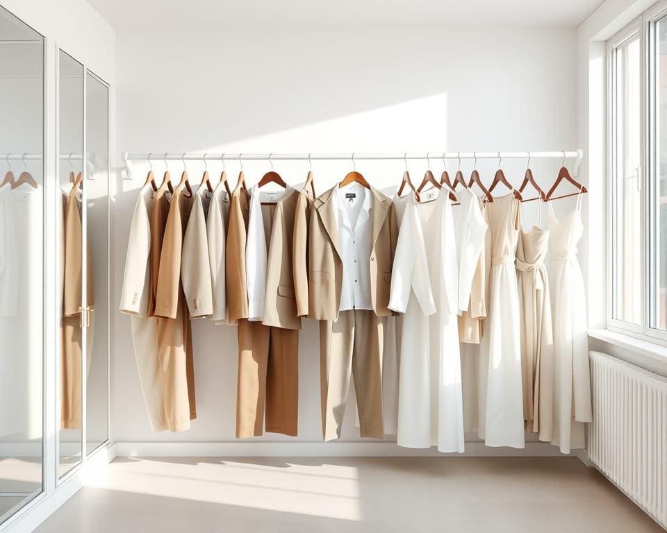 minimalistische Garderobe