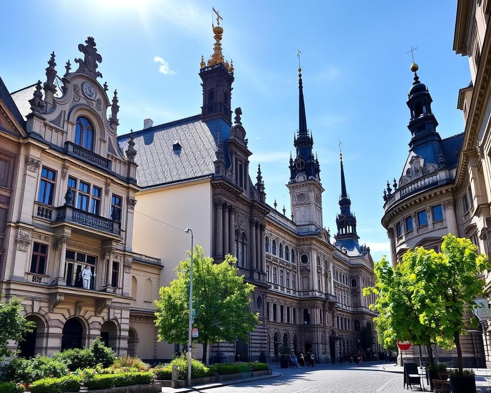 Barocke Fassaden in Dresden, Deutschland