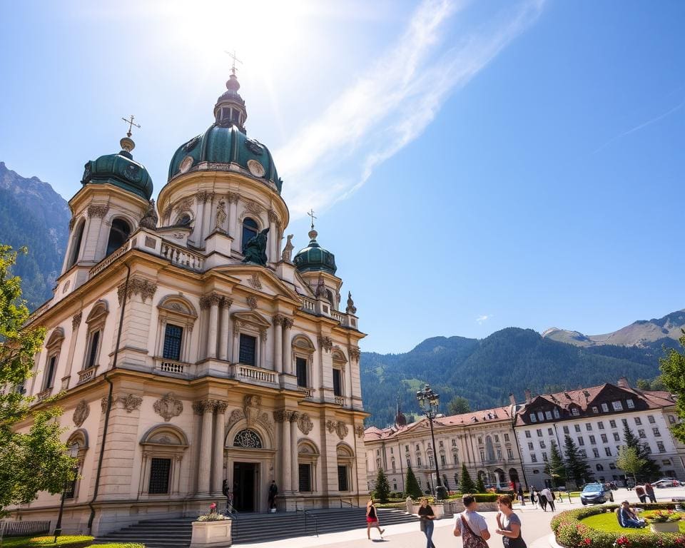 Barocke Kirchen in Innsbruck, Österreich