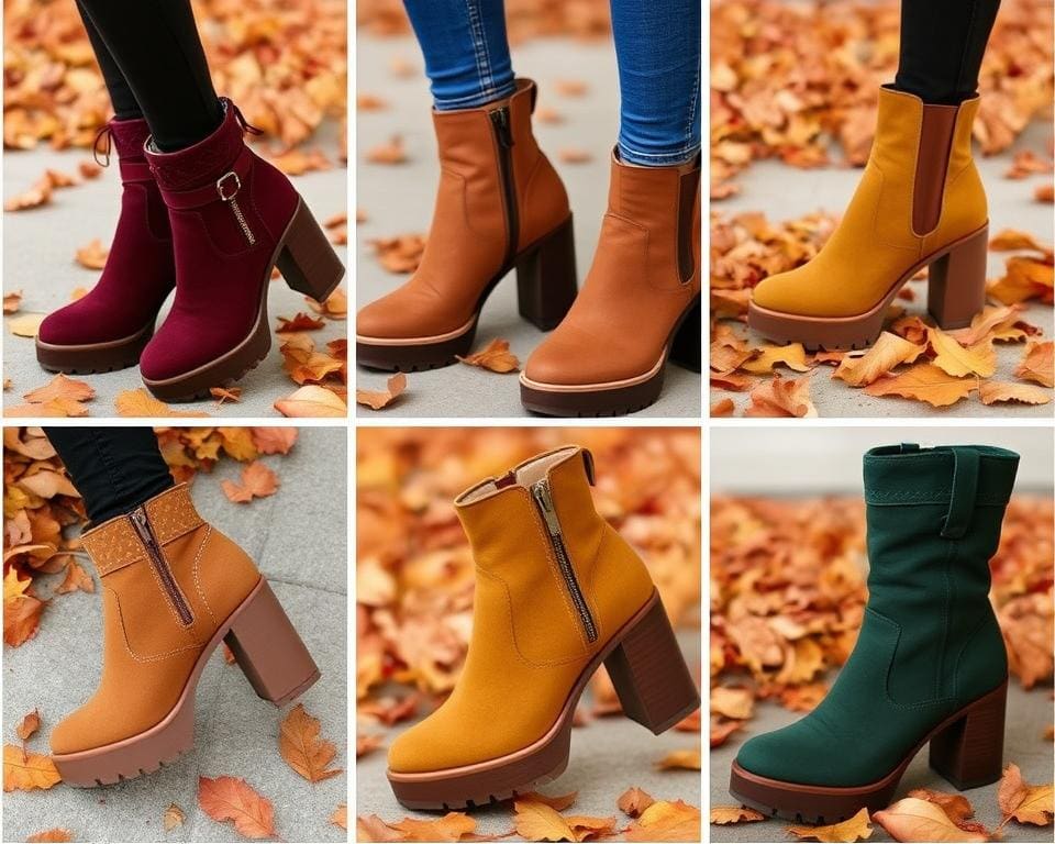 Herbsttrend Plateau-Stiefel Kollektion