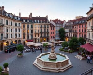 Historische Plätze in Lyon, Frankreich