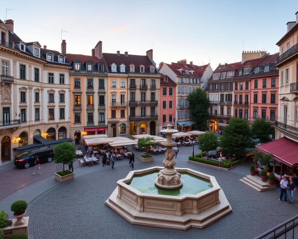 Historische Plätze in Lyon, Frankreich