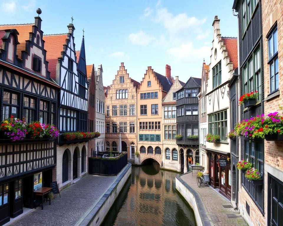 Historische Viertel in Gent, Belgien