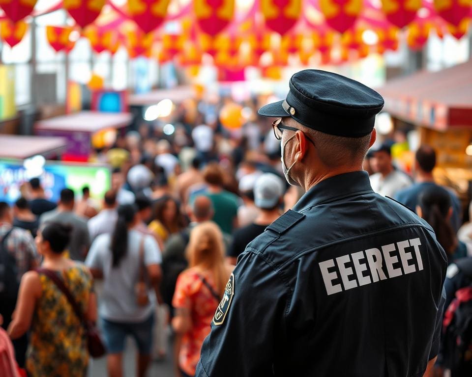 Wachmann: Sicherheitsdienste für öffentliche Veranstaltungen