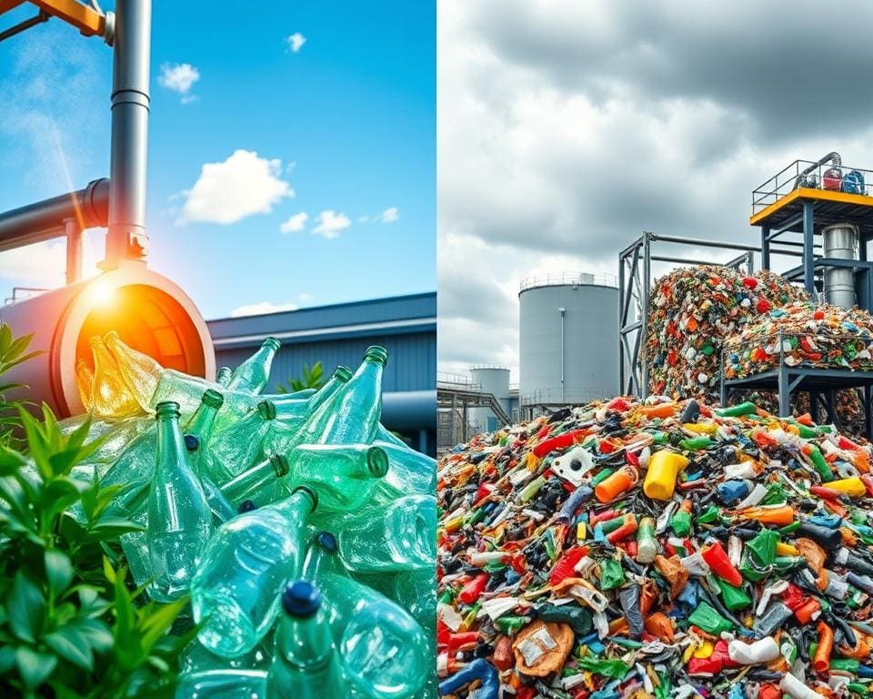 Glas vs. Plastik Recyclingfähigkeit