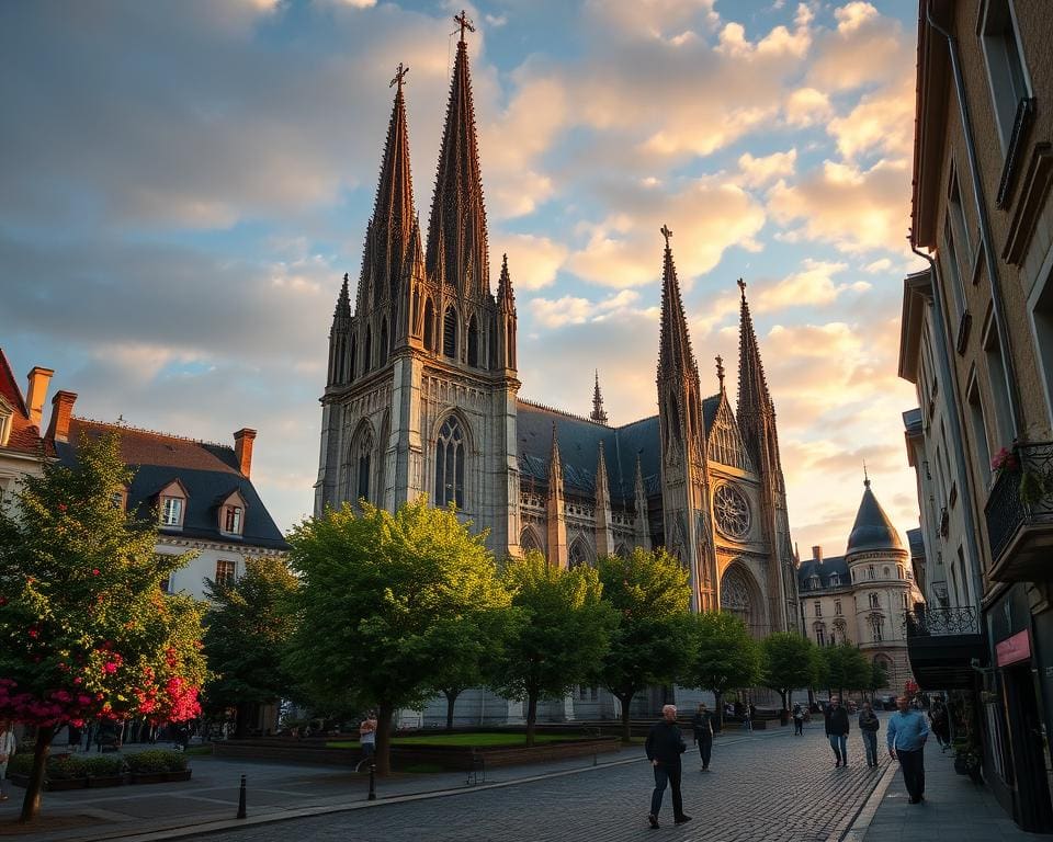 Gotische Kathedralen in Rouen, Frankreich