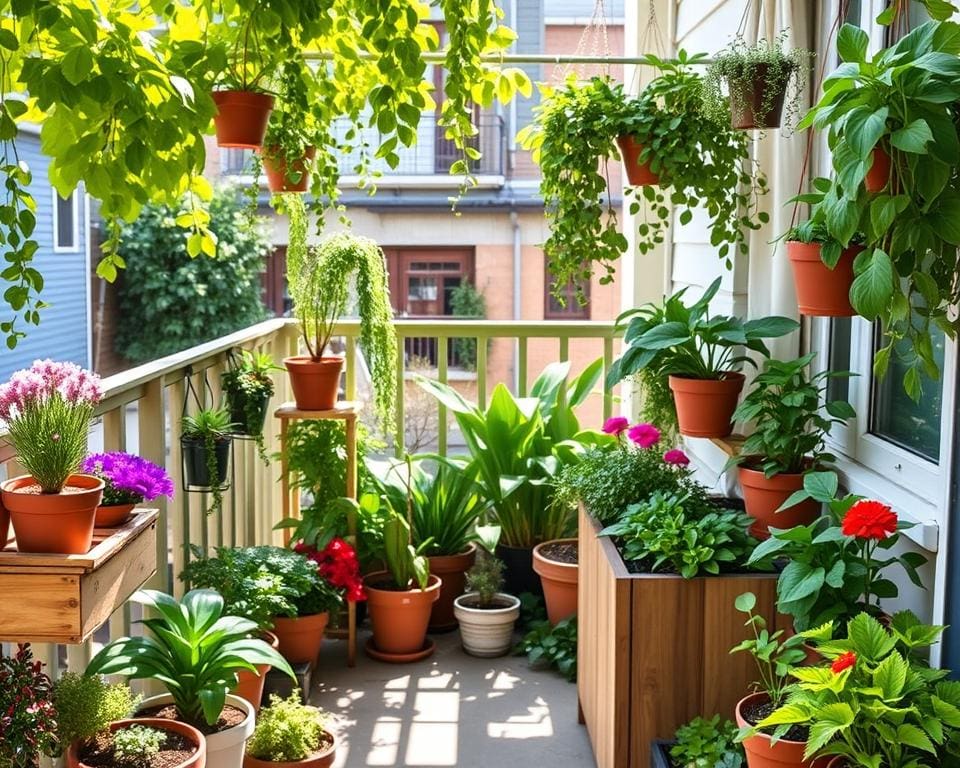 Nachhaltige Gartenideen für kleine Balkone