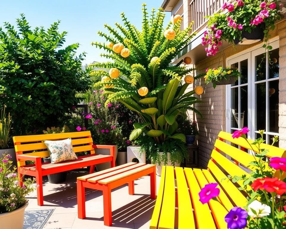 Outdoor-Bänke von Fermob: Komfort für Garten und Balkon