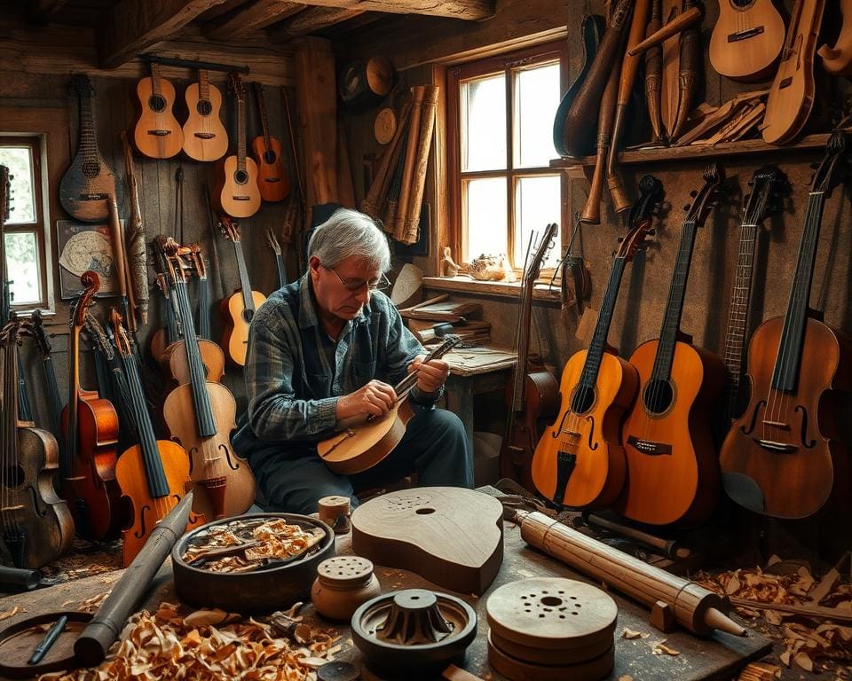 traditionelles Handwerk im Instrumentenbau