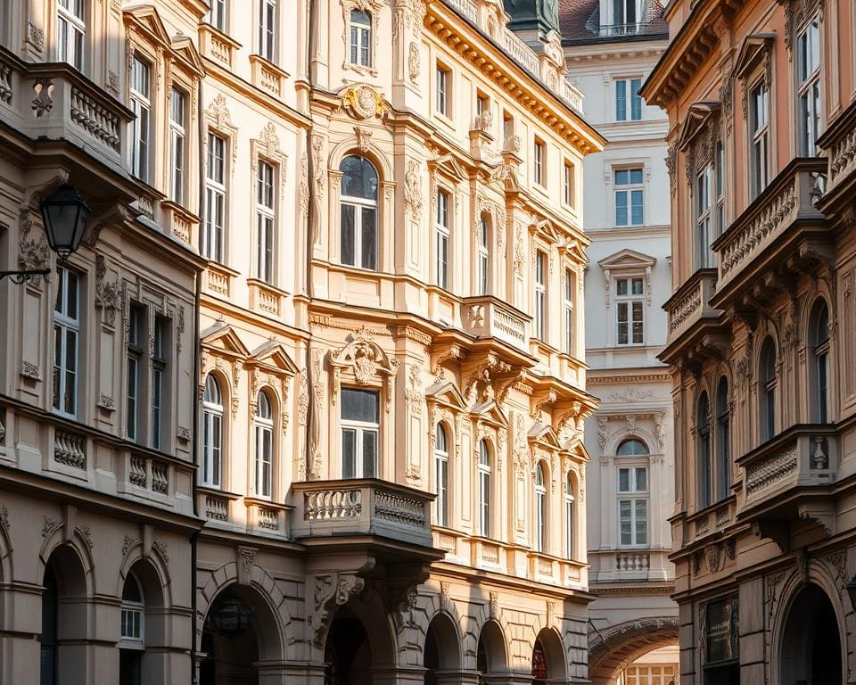 Barocke Fassaden in Wien, Österreich