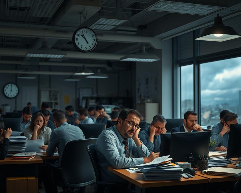 Belastung am Arbeitsplatz