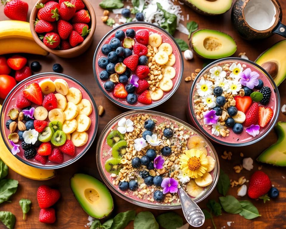 Gesunde Ernährung durch kreative Smoothie-Bowl Kombinationen