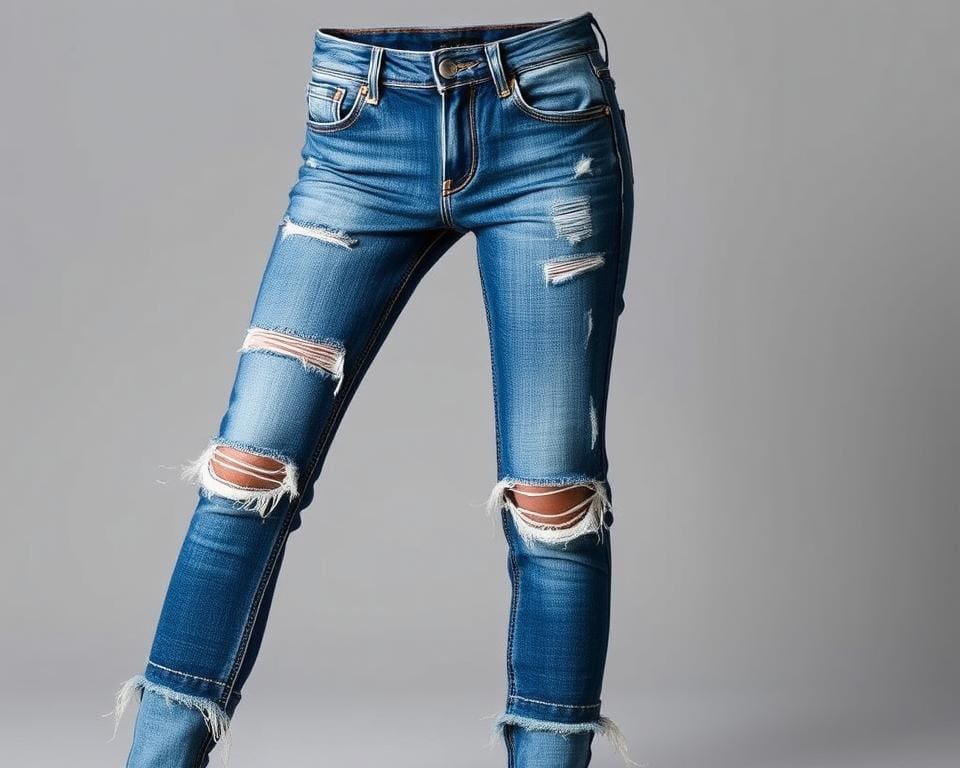 High-Waist Röhrenjeans