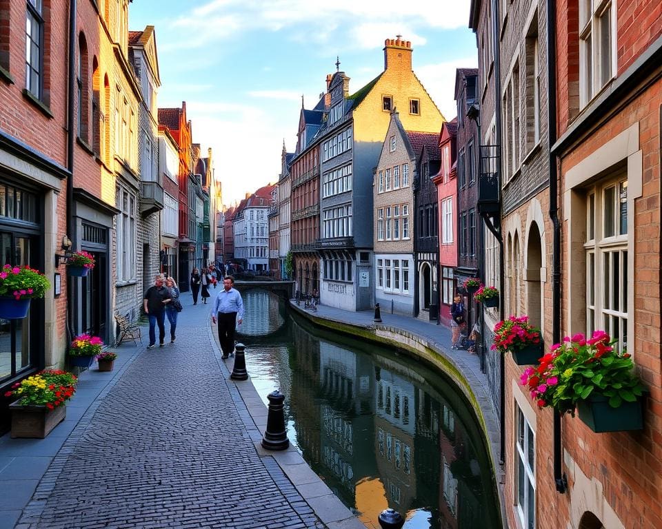 Historische Gassen von Gent, Belgien