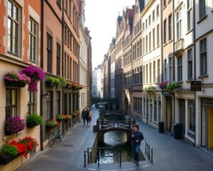 Historische Gassen von Gent, Belgien