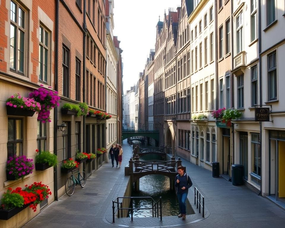 Historische Gassen von Gent, Belgien