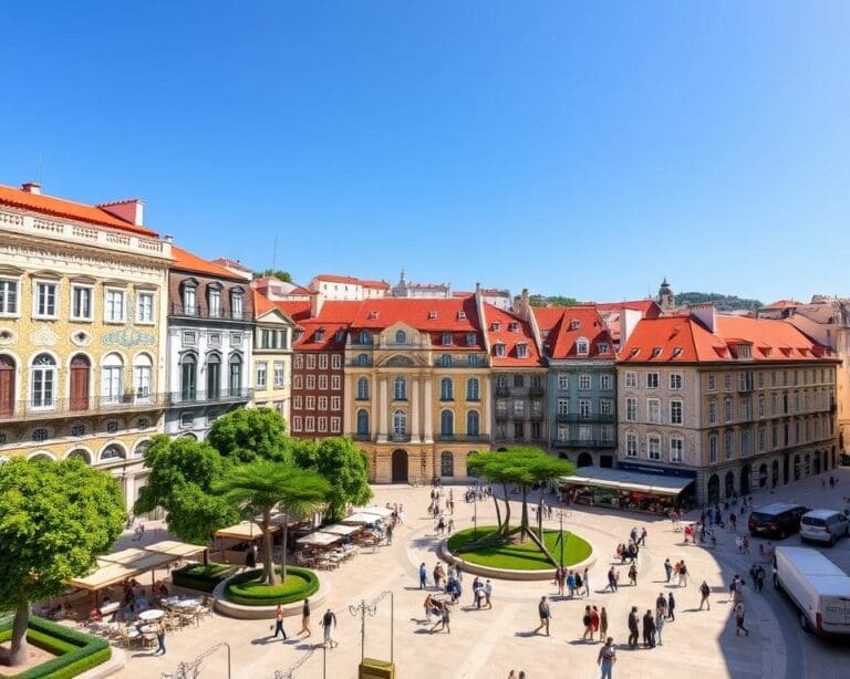 Historische Plätze in Lissabon, Portugal