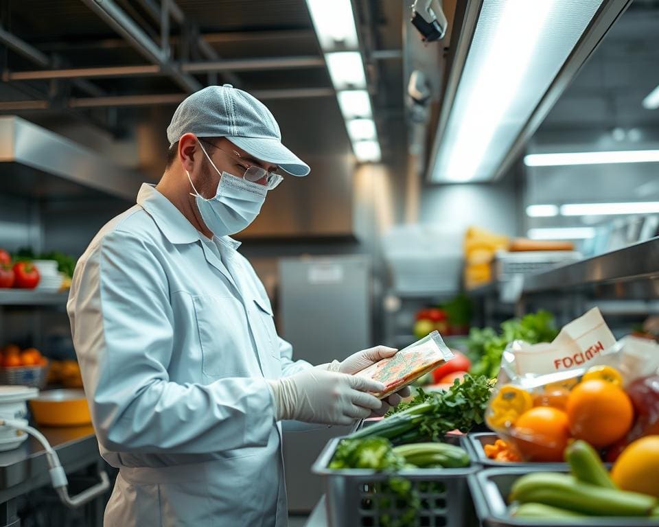 Lebensmittelkontrolleur in der Lebensmittelhygiene