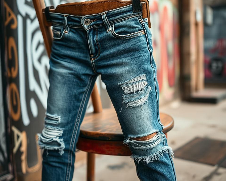 Röhrenjeans mit Destroyed-Optik: Ein rebellischer Klassiker