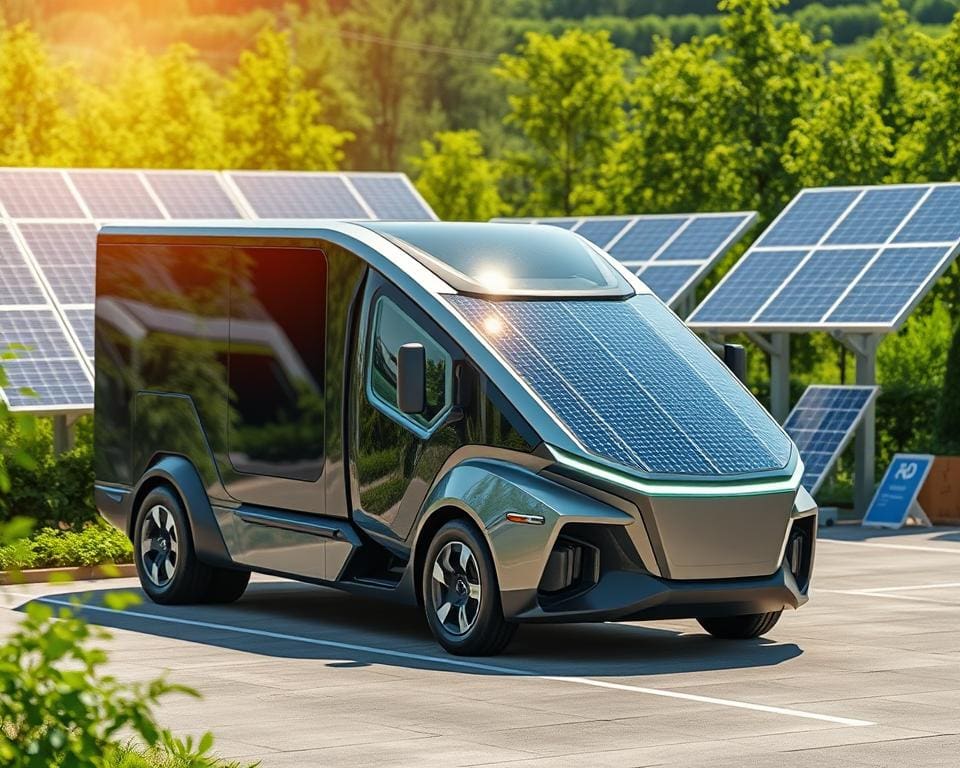 Solarbetriebene Elektro-Lkw für nachhaltige Logistik