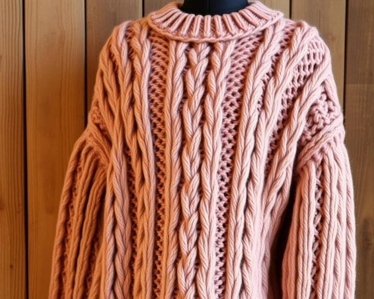 Strickpullover mit Zopfmuster: Ein Klassiker neu gedacht