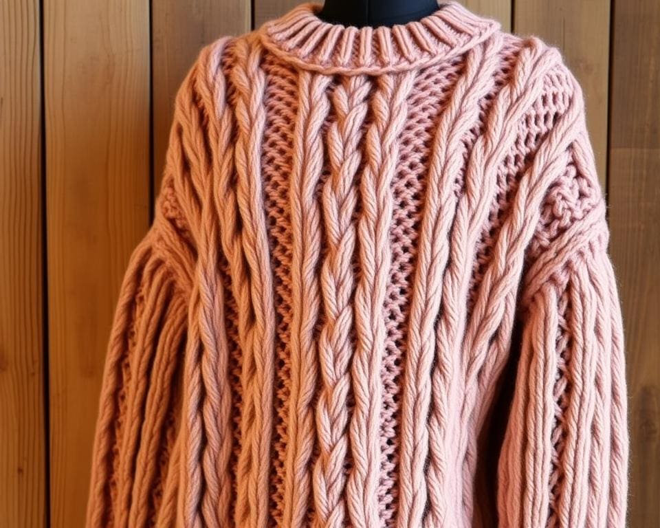 Strickpullover mit Zopfmuster: Ein Klassiker neu gedacht