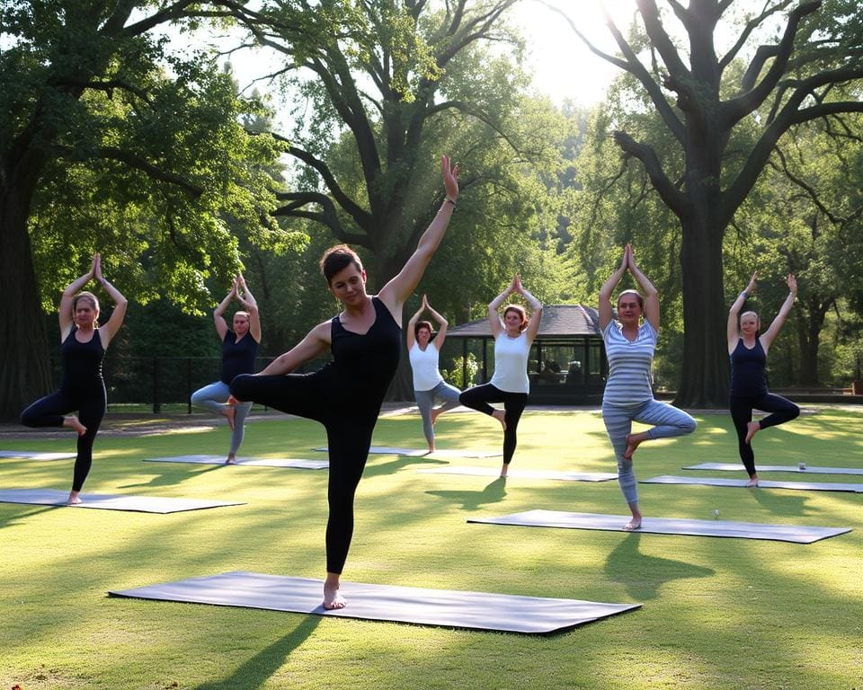 Vinyasa Yoga und dynamische Bewegungen für Balance