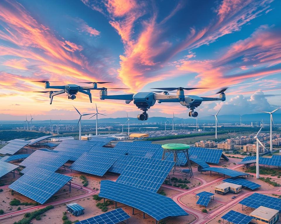 Zukunftsausblick Drohnen Energieüberwachung