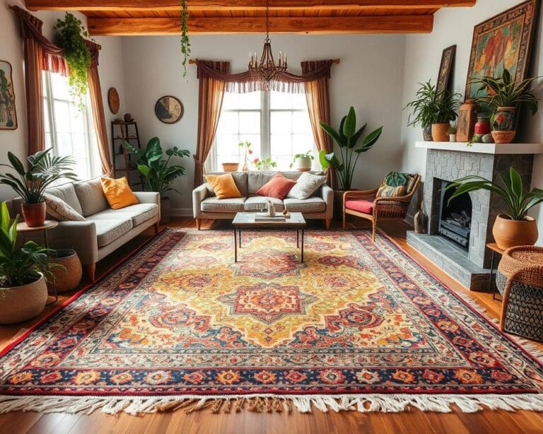 Teppiche im Boho-Design für ein lebendiges Zuhause