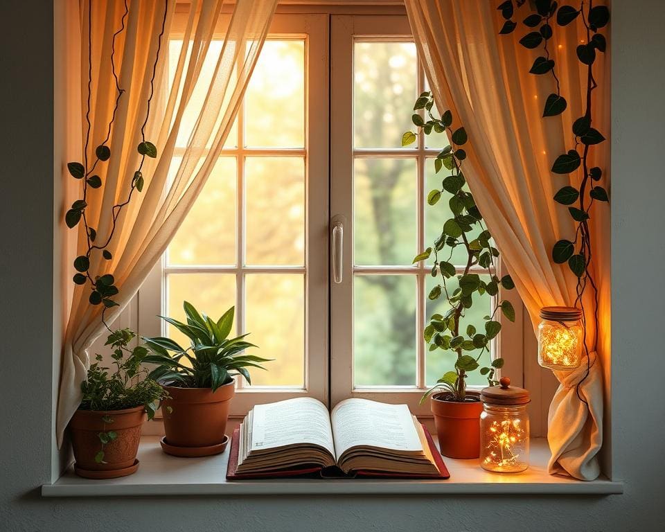 Fensterdekoration für eine gemütliche Atmosphäre